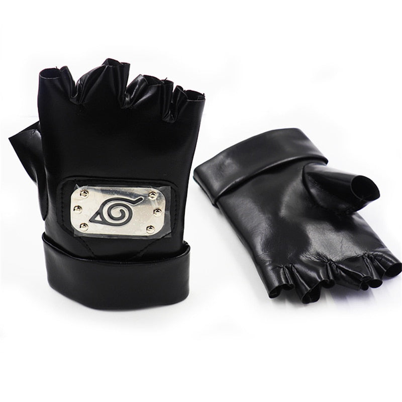 Anime Naruto Cosplay Prop Toys Itachi Gloves Face Mask Headband Ring Kunai Shuriken Accessories Toys for Children Christmas Gift