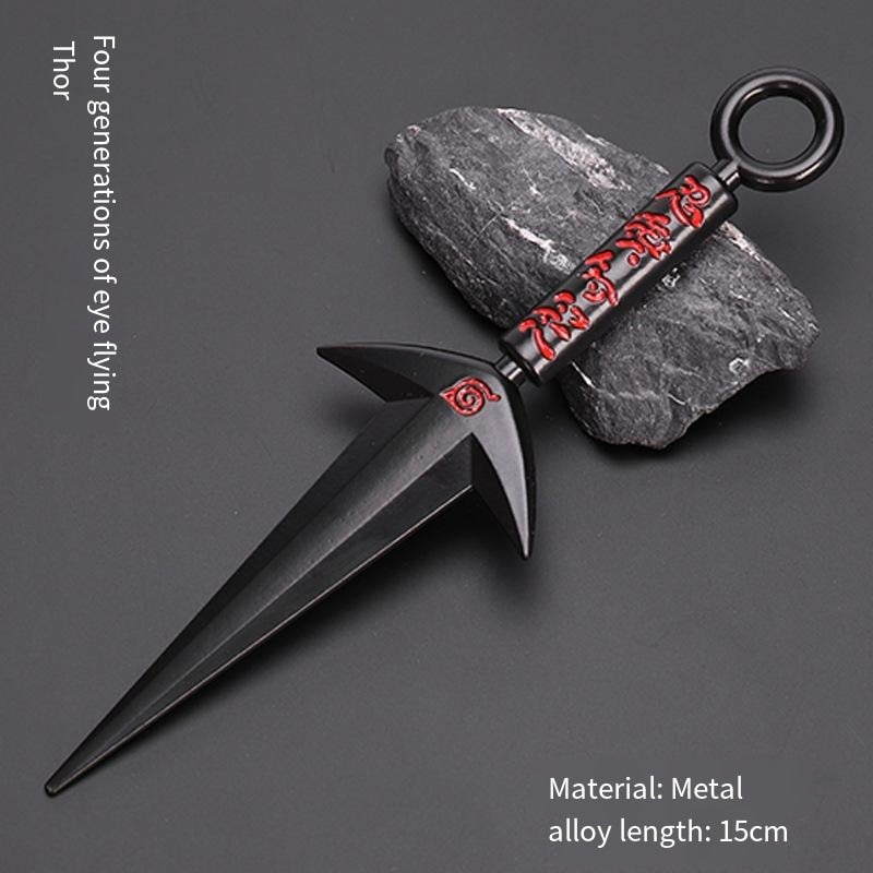 Japanese Naruto Props Ninja Alloy Kunai Weapon