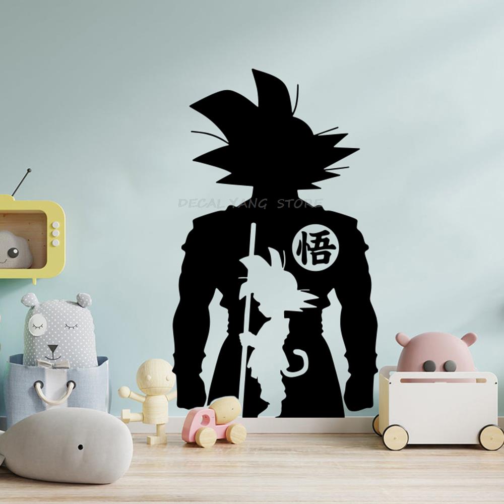 Teen Kids Baby Nursery Vinyl Home Decor Cartoon Japanese Anime Hero Wall Sticker Playroom Kids Room Comic Wall Sticker F8