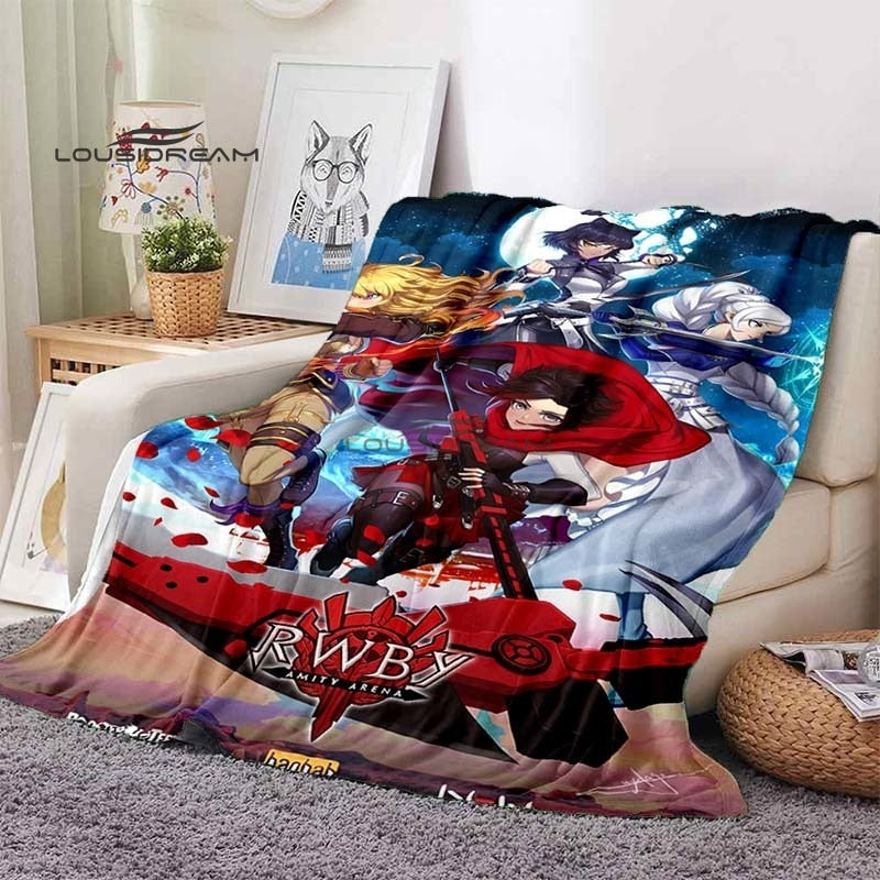 RWBY Blanket Cartoon3D Printing Soft and Comfortable