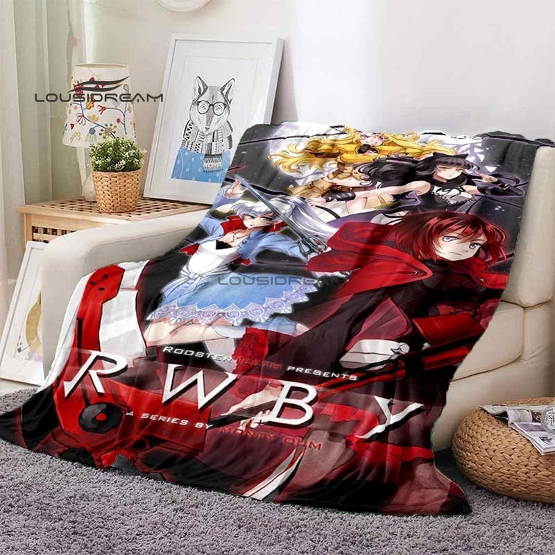 RWBY Blanket Cartoon3D Printing Soft and Comfortable
