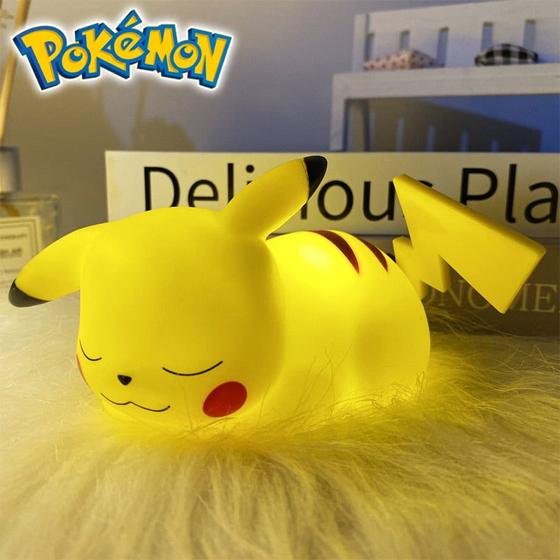 Pokemon Anime Night Light Pikachu Charmander Squirtle Psyduck LED Light Bedroom Decor Kids Toy Children Gift