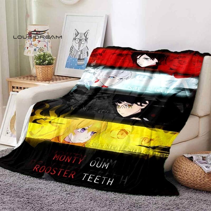 RWBY Blanket Cartoon3D Printing Soft and Comfortable