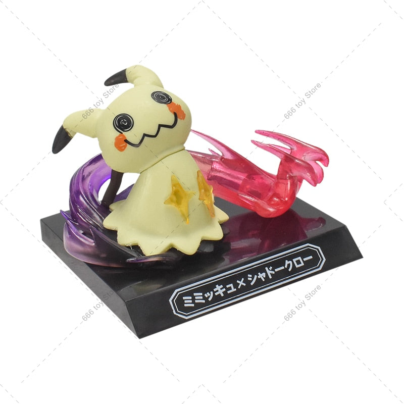 Anime Pokemon Figure Treecko Mudkip Mimikyu Chikorita PVC Action Model Figures Toys Doll Cartoon GIft for Children Kids 7-11cm