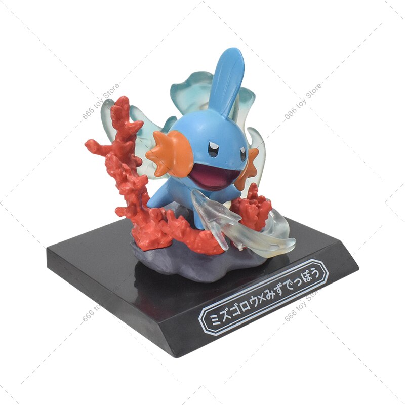 Anime Pokemon Figure Treecko Mudkip Mimikyu Chikorita PVC Action Model Figures Toys Doll Cartoon GIft for Children Kids 7-11cm