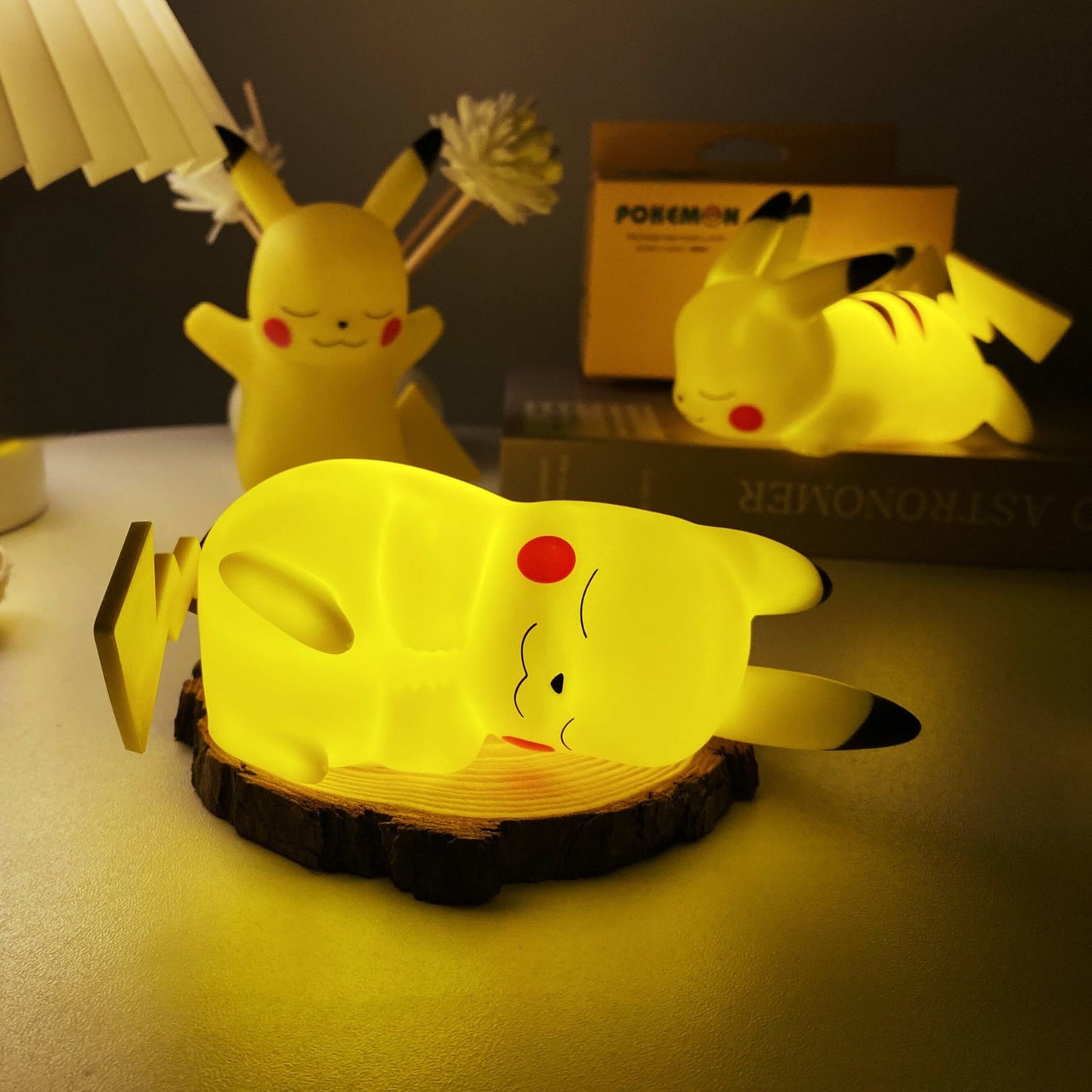 Pokemon Anime Night Light Pikachu Charmander Squirtle Psyduck LED Light Bedroom Decor Kids Toy Children Gift