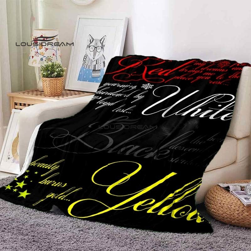 RWBY Blanket Cartoon3D Printing Soft and Comfortable