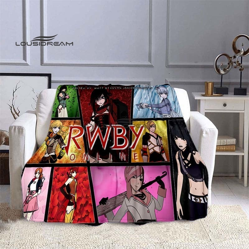 RWBY Blanket Cartoon3D Printing Soft and Comfortable