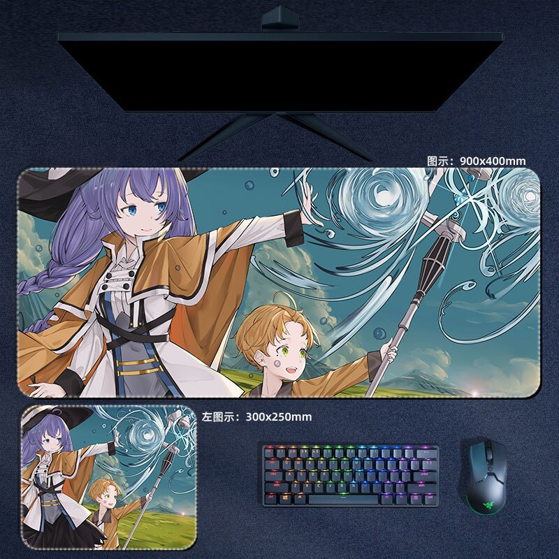 Mushoku Tensei Jobless Reincarnation Mouse Pad Eris Boreas Roxy Sylphiette Anime MousePad Manga PC Gaming Accessories Desk Mats