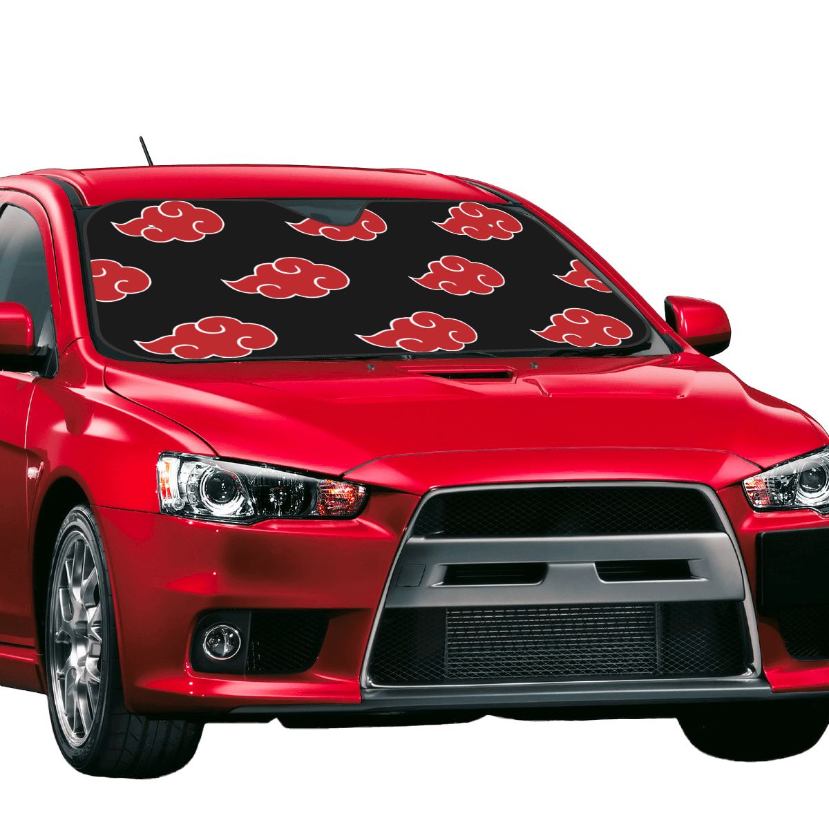 Anime Akatsuki Clouds Sunshade Windscreen Konoha Neji Foldable Car Front Windshield 70x130cm Sun Visor Solar Protect
