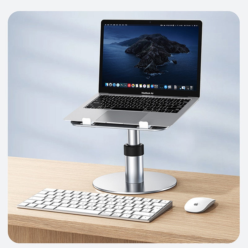 High Angle Laptop Stand Aluminum 360 Rotating Dj Laptop Bracket Adjustable