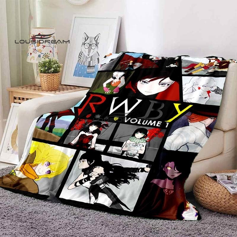 RWBY Blanket Cartoon3D Printing Soft and Comfortable