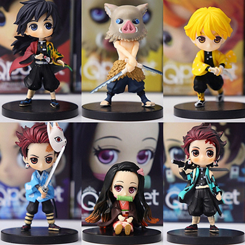 6pcs/set Demon Slayer anime Figure