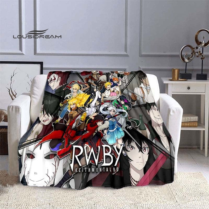 RWBY Blanket Cartoon3D Printing Soft and Comfortable
