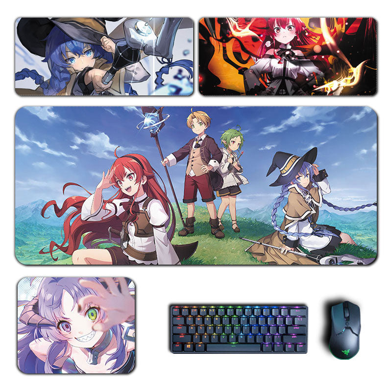 Mushoku Tensei Jobless Reincarnation Mouse Pad Eris Boreas Roxy Sylphiette Anime MousePad Manga PC Gaming Accessories Desk Mats