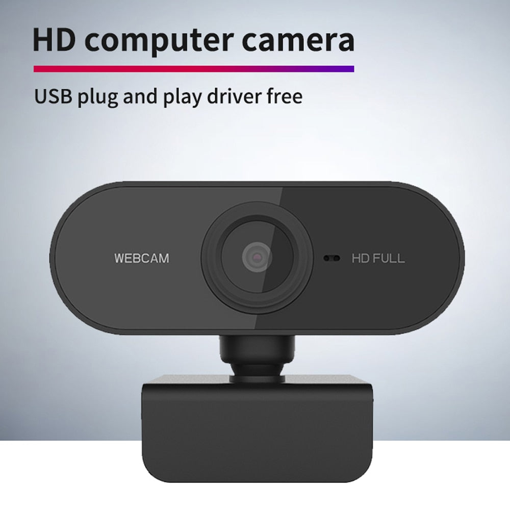Webcam 1080P Full HD Web Camera With Microphone USB Plug Web Cam For PC Computer Mac Laptop Desktop YouTube Skype Mini Camera