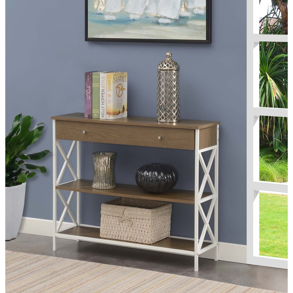 Convenience Concepts Tucson 1 Drawer Console Table, 368353008 Living Room Cabinets