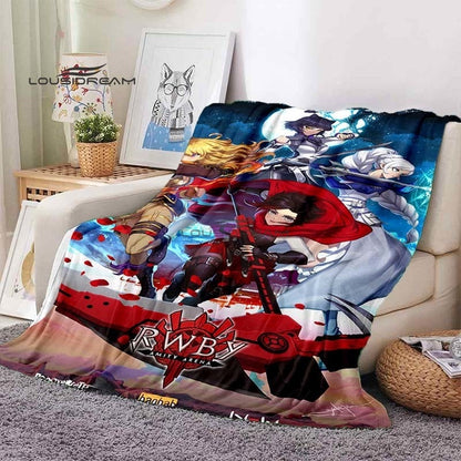 RWBY Blanket Cartoon3D Printing Soft and Comfortable