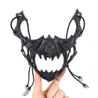 Skull Face Cosplay Anime Mask Horror Game Y2k Accessories Set For Adult Kid New Props Cosplays Costume Fit Party Halloween Gifts