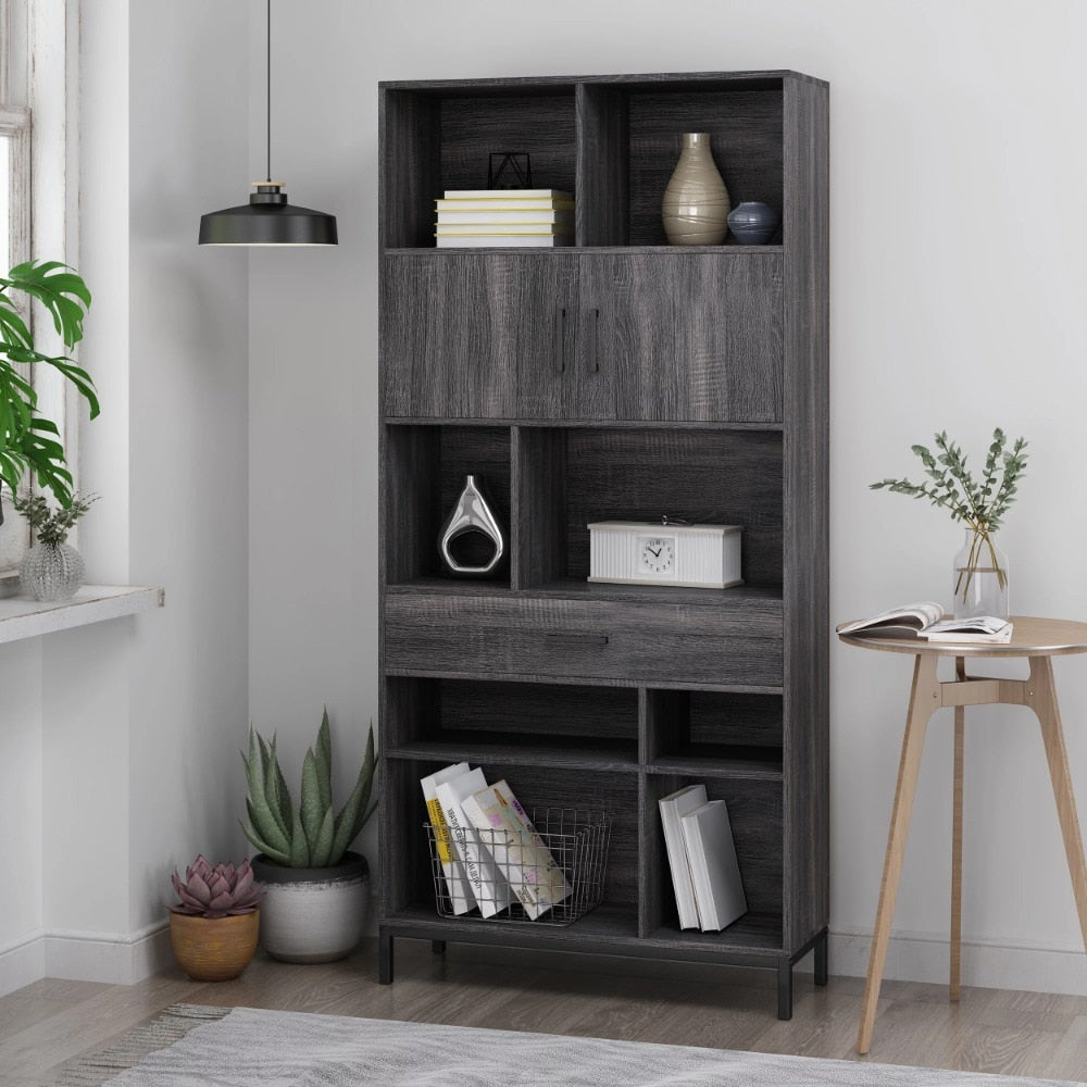 Faux Wood Cube Unit Bookcase