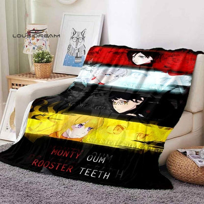 RWBY Blanket Cartoon3D Printing Soft and Comfortable