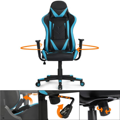 Executive Chair with Adjustable Height, 330.7 lb. Capacity, Neon Blue