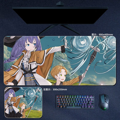 Mushoku Tensei Jobless Reincarnation Mouse Pad Eris Boreas Roxy Sylphiette Anime MousePad Manga PC Gaming Accessories Desk Mats