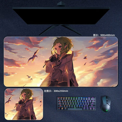 Mushoku Tensei Jobless Reincarnation Mouse Pad Eris Boreas Roxy Sylphiette Anime MousePad Manga PC Gaming Accessories Desk Mats